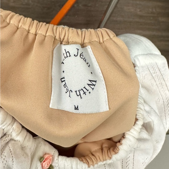 With Jean white pointelle mini dress - Picture 5 of 5